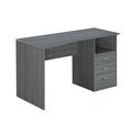 Techni Mobili Techni Mobili RTA-8404-GRY Classic Computer Desk with Multiple Drawers; Grey RTA-8404-GRY